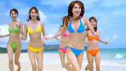 日本众女星 比基尼沙滩慢跑出演资生堂ANESSA最火防晒霜