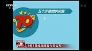 9月3日阅兵阵容今天公布资讯完整版视频在线观看爱奇艺