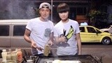 李宇春助阵《十二道锋味》与谢霆锋街头吃烧烤
