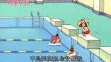幼稚园的游泳接力比赛 小新的屁股游泳大法超厉害