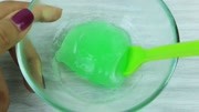 无硼砂,无胶水,洗发水和盐,两种材料自制水晶泥,方法简单