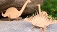 瓦楞纸恐龙组成的侏罗纪公园