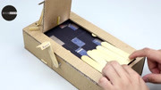 纸板制作现实版的钢琴游戏机,还可以自己调节速度