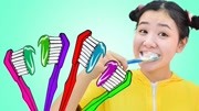 小萝莉教妹妹刷牙 小朋友要记住每天刷牙哦！