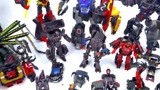 黑色变形金刚机器人汽车玩具，恐龙动物变形金刚玩具