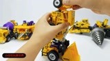 儿童变形金刚玩具 组装工程车变形机器人玩具