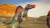 侏罗纪世界恐龙争霸：人类污染吧恐龙都变异了，还好棘龙冲出去了