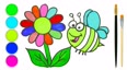 神奇小蜜蜂花朵采蜜辛勤劳动