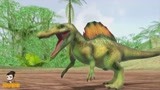侏罗纪世界恐龙争霸：棘龙的爆发式攻击，棘龙无差别攻击完败一切