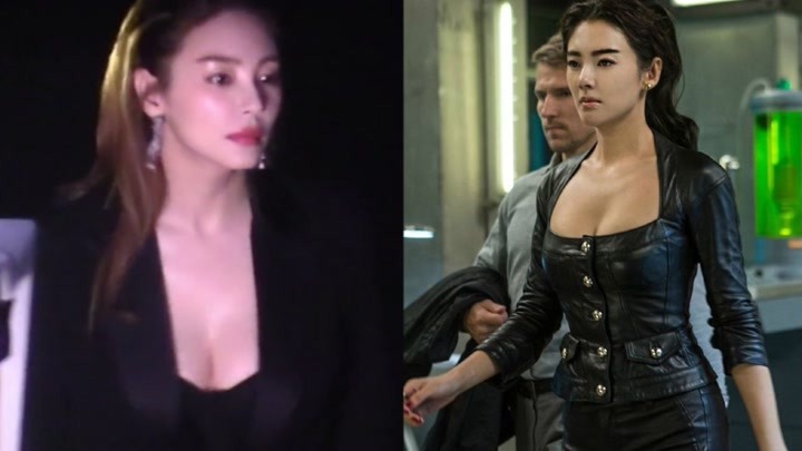 张雨绮重现《美人鱼》经典造型,穿低胸装身材火辣,霸气依旧!