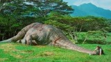 侏罗纪世界：暴虐霸王龙太残暴了，杀死长颈龙却不吃，只为好玩