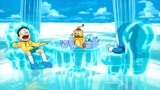 哆啦A梦：哆啦A梦太会享受了，带着大雄在南极，享受快乐暑假！