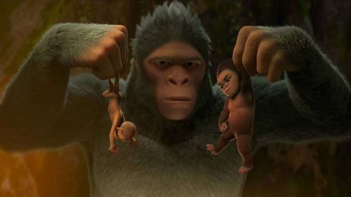 小猩猩从小被父母抛弃，进化成原始人后，带领族群创建了文明！