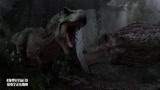 侏罗纪公园3，厮杀棘龙，谁想竟被一口咬断脖子，一命呜呼