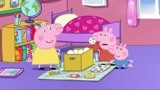 小猪佩奇：大家在一起很欢乐，佩奇和表姐表演，把猪爸爸哄睡着了