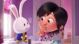 爱宠大机密2：女孩给兔子刷牙，给他喂胡萝卜，它就是女孩的玩伴