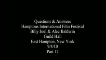 Billy Joel - Q&A: Do You Like When Audiences Sing? (Hamptons 2010)