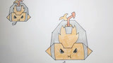 《机器人争霸》儿童手绘简笔画之机器人鲶鱼