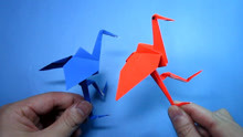纸艺手工折纸丹顶鹤