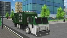 模拟垃圾车清理街道垃圾游戏