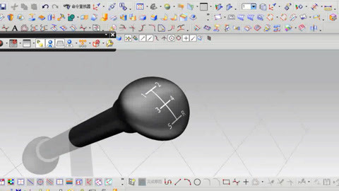 ug高级曲面教程 汽车换档手柄外观造型设计