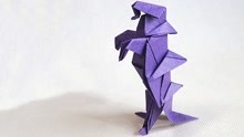 “哥斯拉”的折纸方法