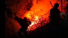 云南大理弥渡突发山火 100名森林消防指战员紧急前往扑救