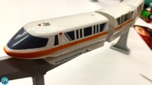新车拆盒，沃尔特迪斯尼世界单轨列车，以橘子为特色，儿童玩具