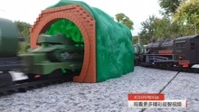 军事专列轨道车玩具模型