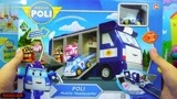 变形警车珀利的卡车救援总部儿童变形玩具