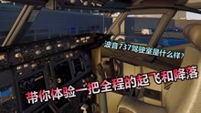 [图]模拟飞行：波音737的内部驾驶室是什么样？体验一下起飞和降落