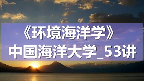 K7241 环境海洋学 中国海洋大学 53讲k7241 47 海洋界面过程及环境化学效应5 知识 名师课堂 爱奇艺