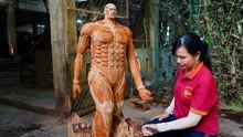 木雕大神秀操作，雕刻进击的巨人，真的太像了！
