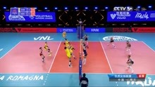 世界女排联赛—中国VS荷兰 李盈盈小斜线稳住士气