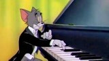 猫和老鼠：汤姆是钢琴大师，杰瑞前来捣乱，被汤姆用钢琴教训了！