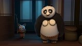 功夫熊猫：阿宝背后模仿师傅逗师兄弟开心，不料正主就站在它身后
