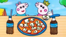 小鹿手绘定格动画 第65集 小猪佩奇和乔治一起吃麻婆豆腐