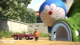 哆啦A梦：大家通过隧道就变小，玩具车也能开了，好刺激