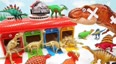 小型恐龙玩具和大型恐龙