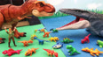 恐龙玩具世界跟海洋恐龙一起玩