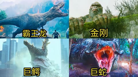 这五部电影中的巨型怪兽，你觉得哪个更厉害，金刚太凶猛了